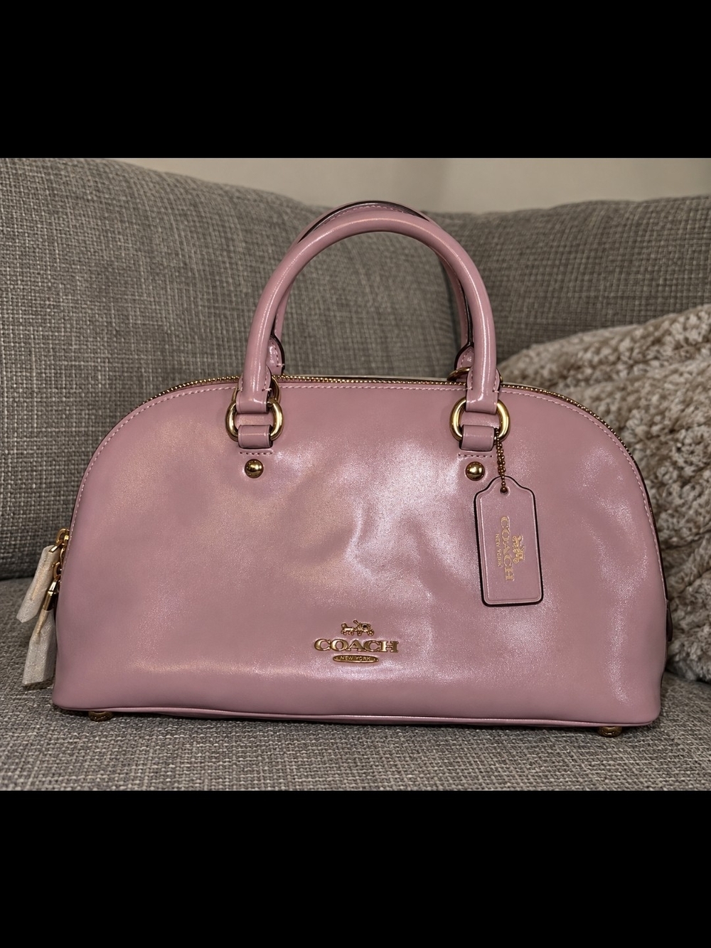Coach Lara Satchel Lilac